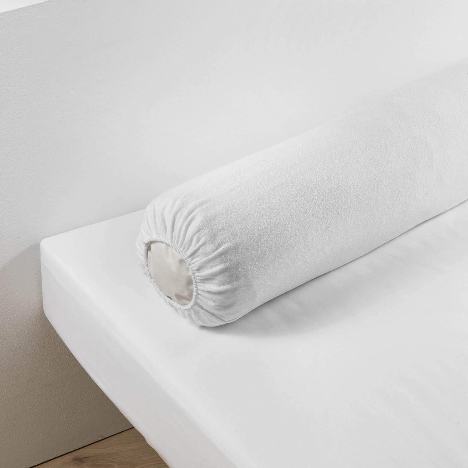 DOUCEUR D'INTÉRIEUR Molly — Protège traversin 45 x 145 cm blanc