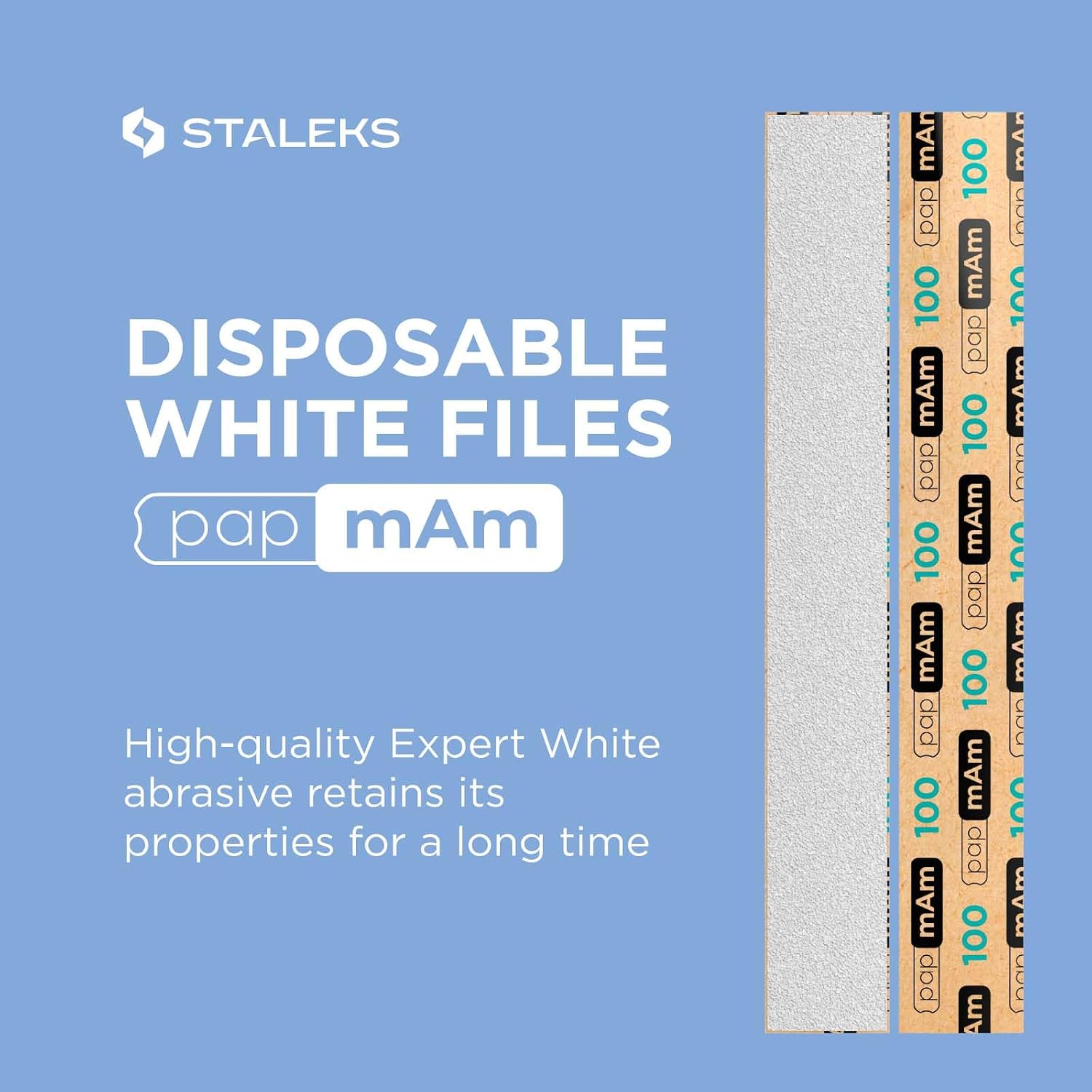 STALEKS PRO Expert 22 — Lot de 50 limes à ongles jetables – Image 4