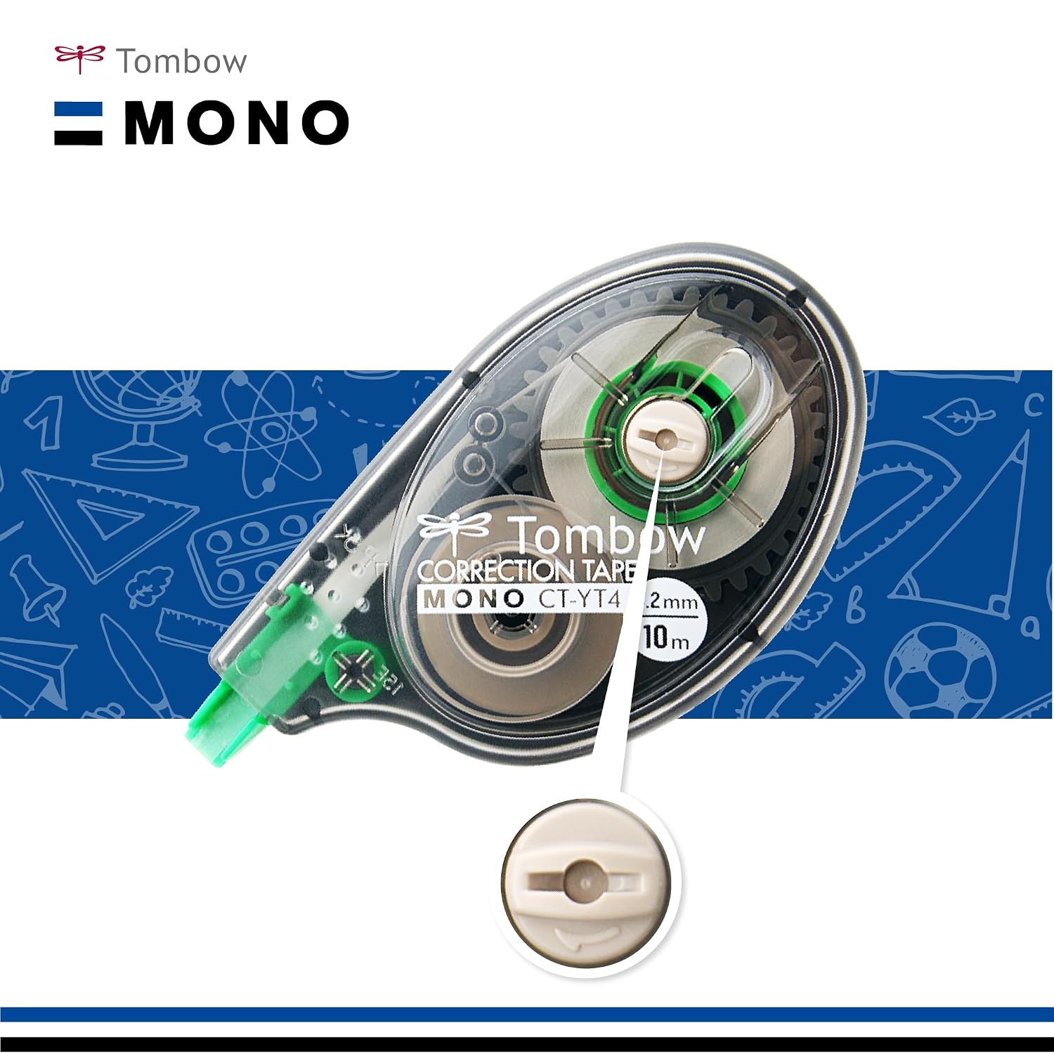 TOMBOW Mono CT-YT4 — Correcteur latéral 4,2 mm x 10 m – Image 4