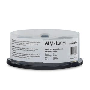 VERBATIM — Lot de 25 BD-R Blu-ray imprimables 50 Go 6x