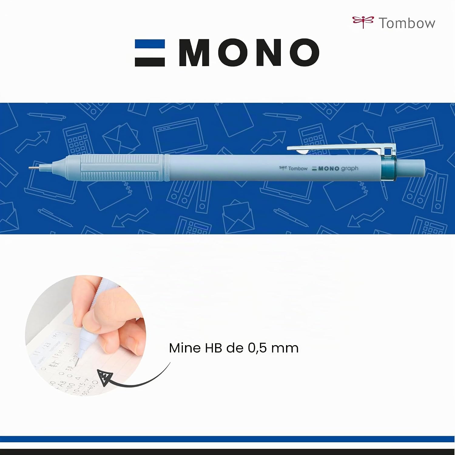 MONO Graph Lite — Porte-mines smokey blue – Image 2