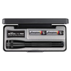 MAGLITE Mini R6 LED Pro — Lampe torche noire 16,8 cm