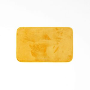 DOUCEUR D'INTÉRIEUR — Tapis rectangulaire flanelle jaune 50 x 80 cm