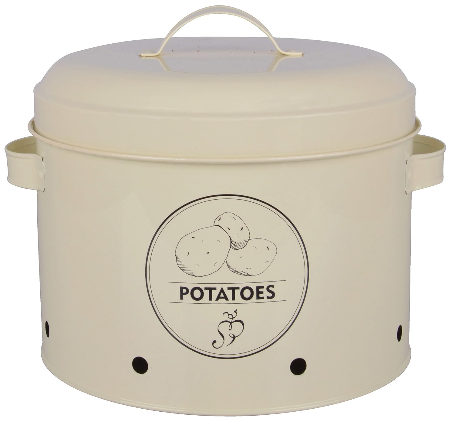 ESSCHERT'S DESIGN — Boîte de rangement à pommes de terre métal
