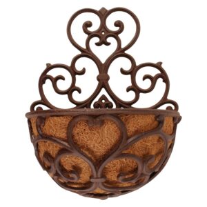 ESSCHERT DESIGN — Jardinière murale demi-lune 29 x 16 x 37 cm