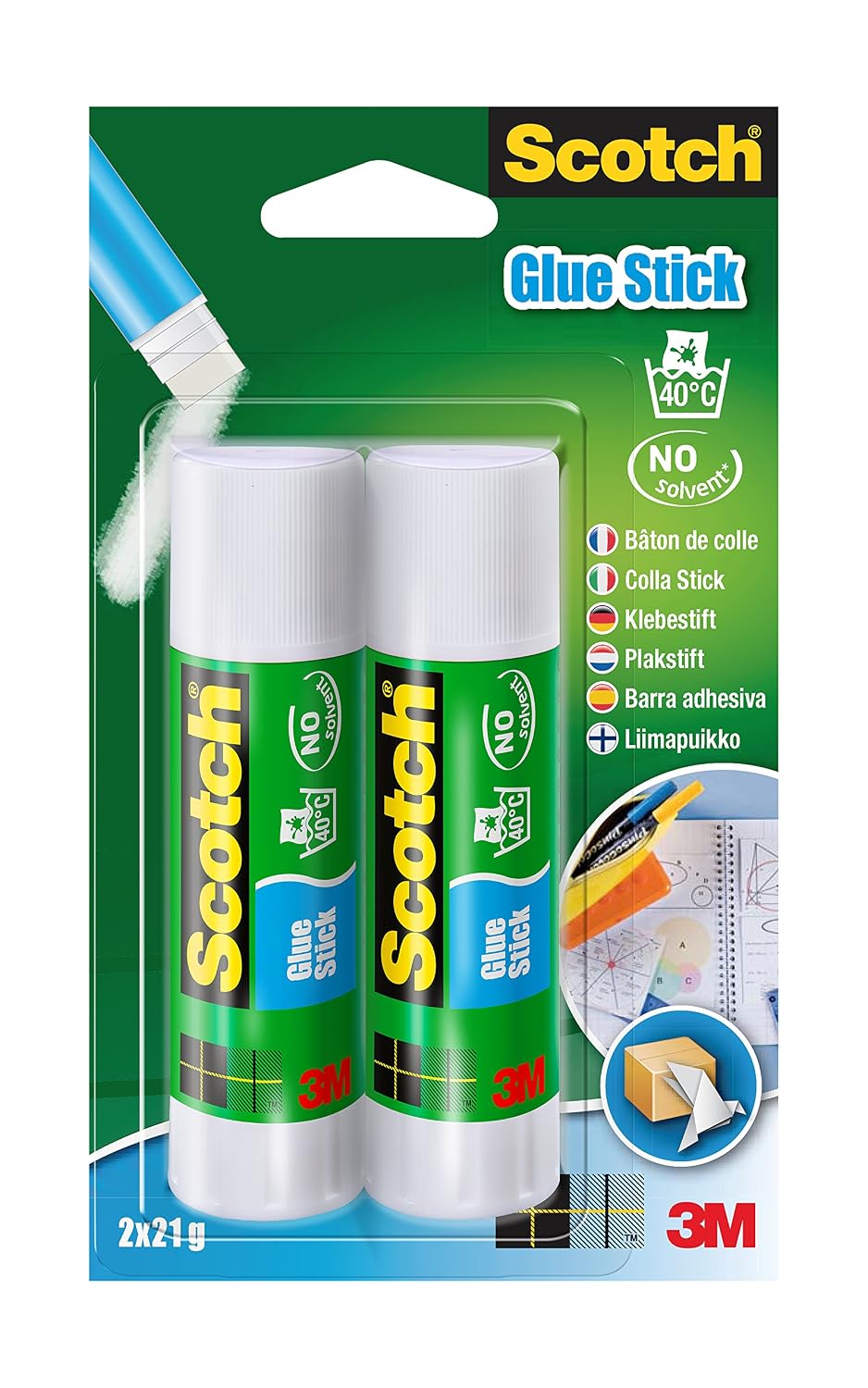 SCOTCH — Lot de 5 pots de colle sans solvants 21 g
