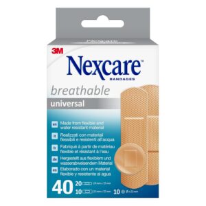 NEXCARE — Pansements respirants universels assortis 40 unités