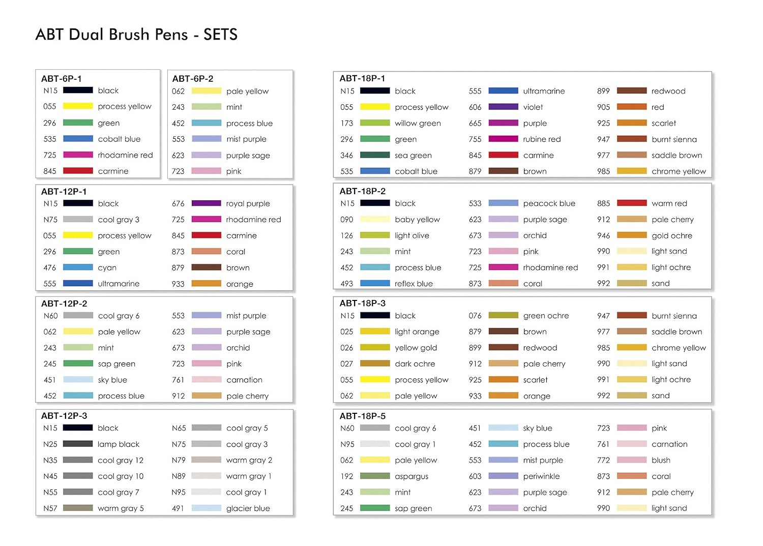 TOMBOW ABT — Lot de 6 feutres pinceau à 2 pointes – Image 4