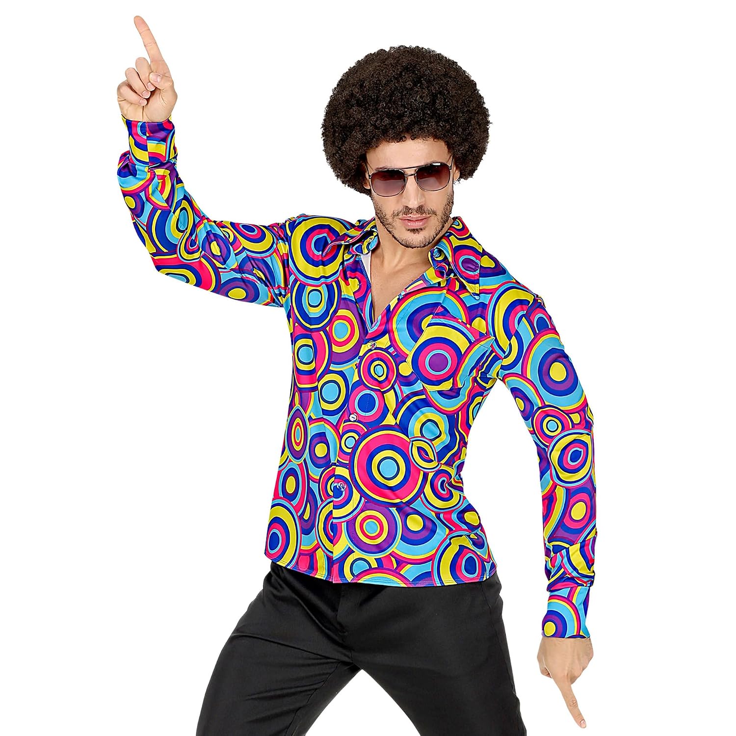 W WIDMANN MILANO — Chemise homme années 70 style disco