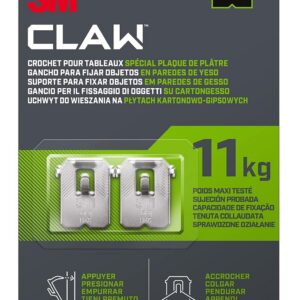 3M CLAW — Crochets pour tableaux jusqu’à 11 kg, lot de 4