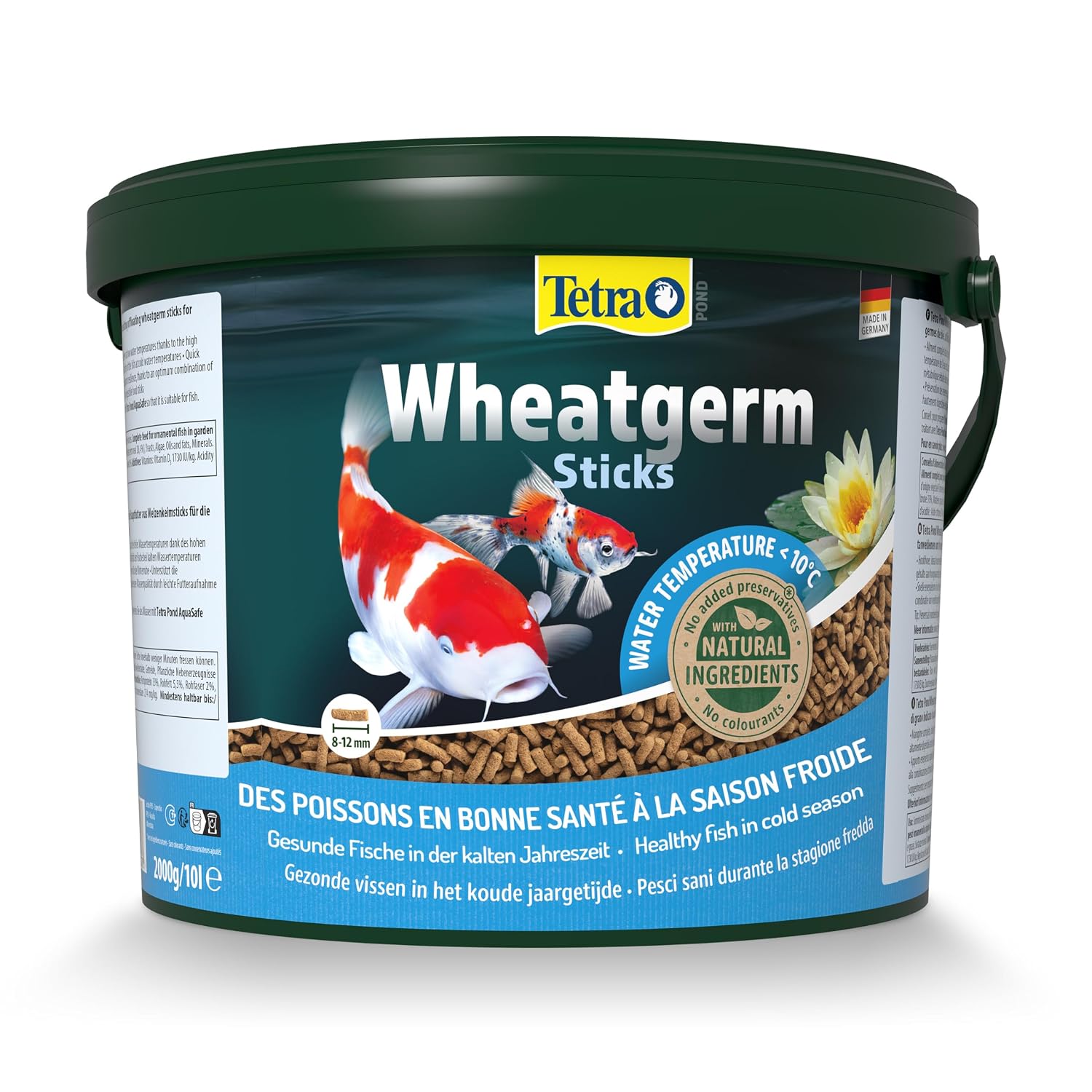 TETRA Pond Wheatgerm Sticks — Aliment pour poissons de bassin 10 L