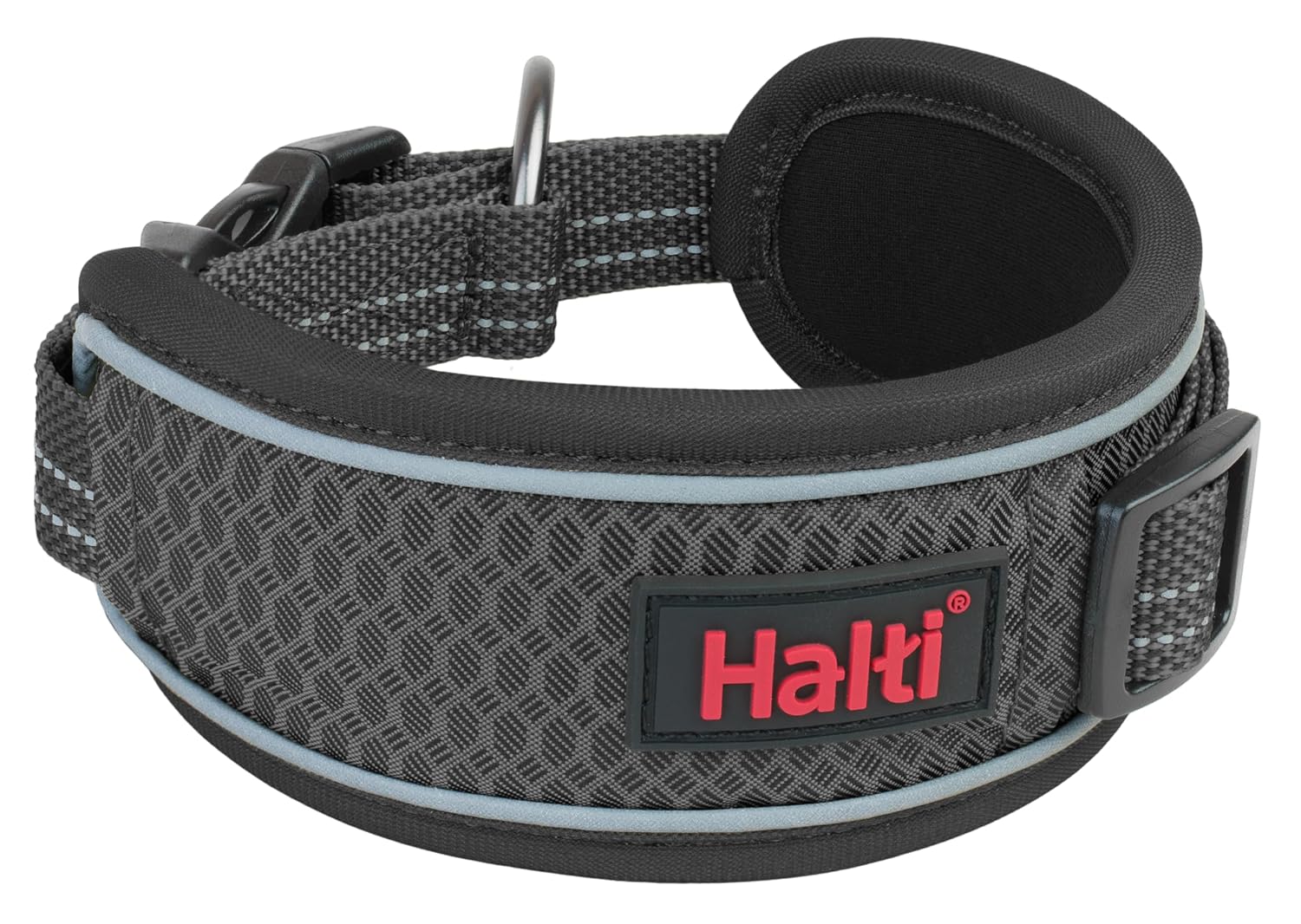 HALTI Anatomie — collier pour chien taille L gris