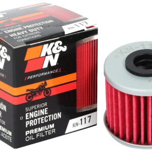 K&N — Filtre à huile moto KN-117 pour Honda