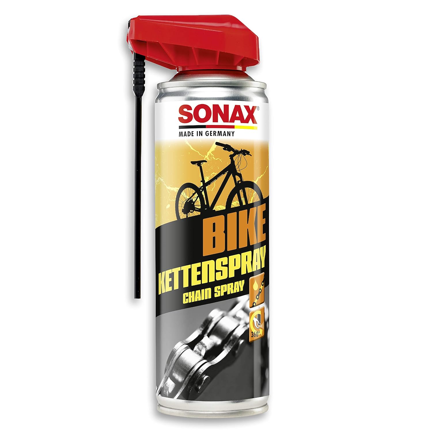 SONAX BIKE — Spray pour chaînes 300 ml nettoyant lubrifiant