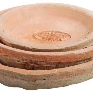 ESSCHERT DESIGN — Lot de 3 soucoupes rondes en terre cuite 14 cm
