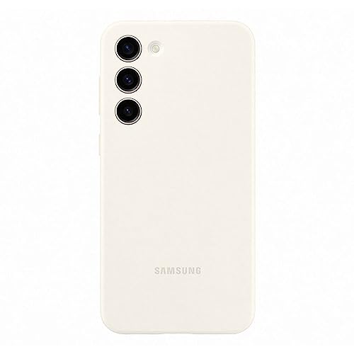 SAMSUNG Galaxy S23+ — Coque en silicone beige crème
