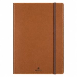 Carnet A5 ligné — 200 pages, couverture souple cognac