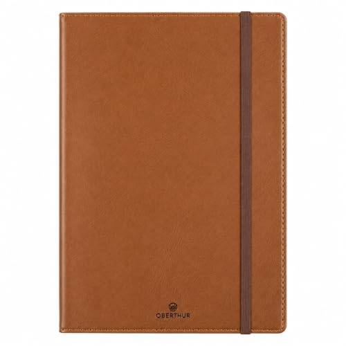 Carnet A5 ligné — 200 pages, couverture souple cognac