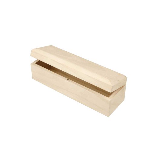 CREATIV — Boîte en bois allongée 20x6x6 cm fermeture magnétique