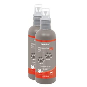 Beaphar — Shampooing sec pour chat bambou & eau de rose 2x200 ml