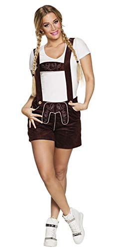 BOLAND Erika — Pantalon en cuir femme marron taille M