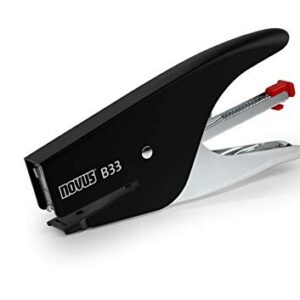 NOVUS B 33 — Pince agrafeuse métal 15 feuilles noir/gris