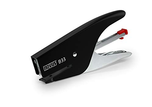 NOVUS B 33 — Pince agrafeuse métal 15 feuilles noir/gris