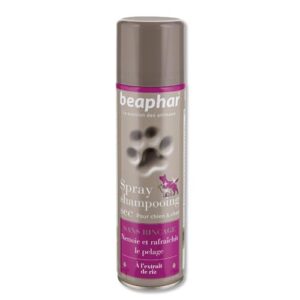 BEAPHAR — Spray shampoing sec chien et chat 250 ml