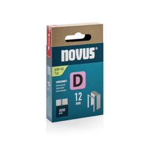 NOVUS TOOLS 53F — Agrafes en fil plat 12 mm, 600 pièces