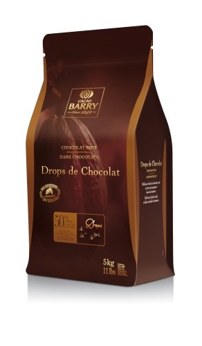 CACAO BARRY — Gouttes de chocolat résistantes à la cuisson 5 kg