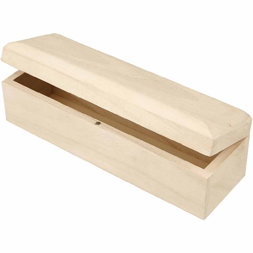 CREATIV — Boîte en bois allongée 20x6x6 cm fermeture magnétique – Image 4