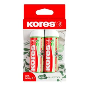 KORES — Bâtons de colle écologiques lot de 2 x 20 g