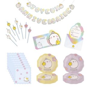 CHAKS Molang — Kit anniversaire 5 pièces pour enfants