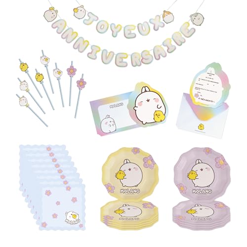 CHAKS Molang — Kit anniversaire 5 pièces pour enfants