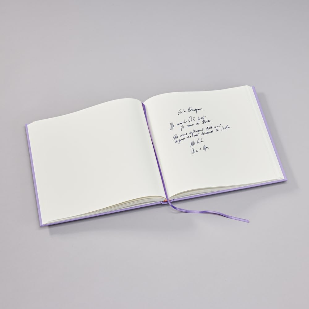 SEMIKOLON Slim — Livre d’or 25 x 23 cm lilas, 100 pages – Image 4