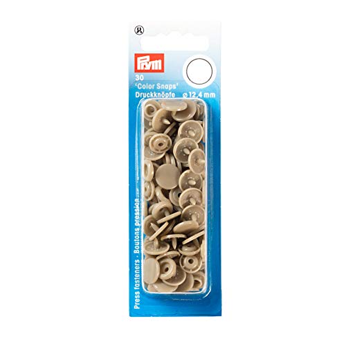 PRYM — Boutons poussoir plastique champagne 12,4 mm