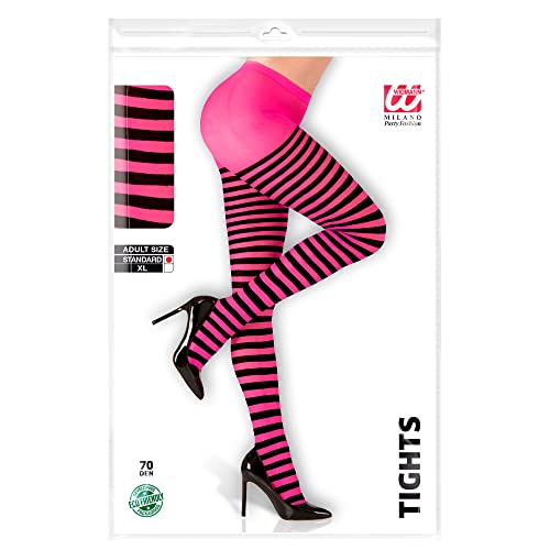 W WIDMANN MILANO Party Fashion — Collants rayés rose/noir 70 DEN – Image 3