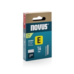 NOVUS TOOLS Type J — Clous galvanisés 16 mm, 1000 pièces