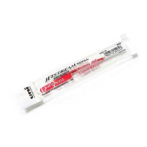 UNI-BALL Jetstream SXR-10N — Lot de 6 recharges rouge 1 mm – Image 2