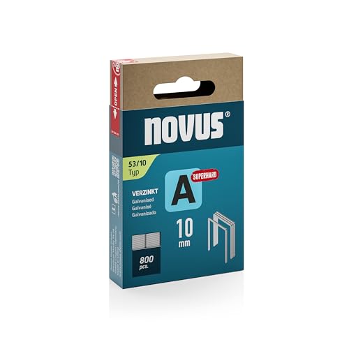 NOVUS TOOLS — Agrafes fil fin type 53, 10 mm, 800 pièces