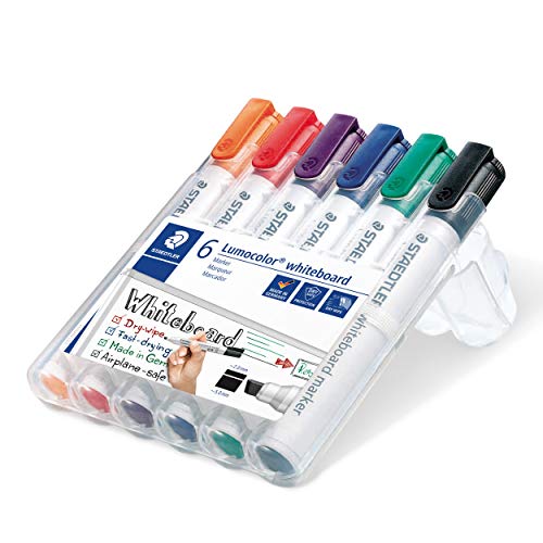 STAEDTLER Lumocolor 351 B — Set de 6 marqueurs tableau blanc – Image 2