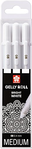 SAKURA Gelly Roll Basic — Lot de 3 stylos gel blancs