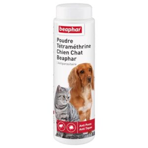 BEAPHAR — Poudre anti-puces et anti-tiques chien et chat 150 g