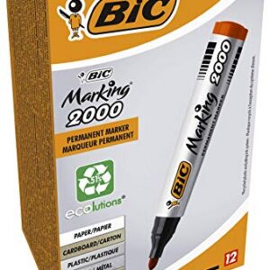 BIC Marking 2000 ECOlutions — Marqueurs permanents rouges x12