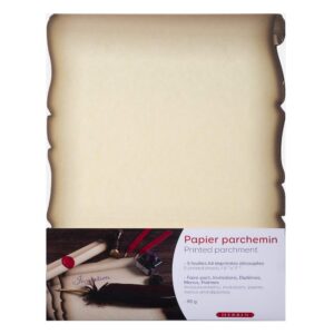HERBIN — Pochette de 5 feuilles de papier parchemin 21 x 29,7 cm