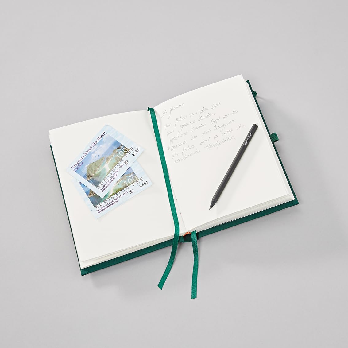 SEMIKOLON Grand Voyage — Carnet de voyage bleu marine – Image 3