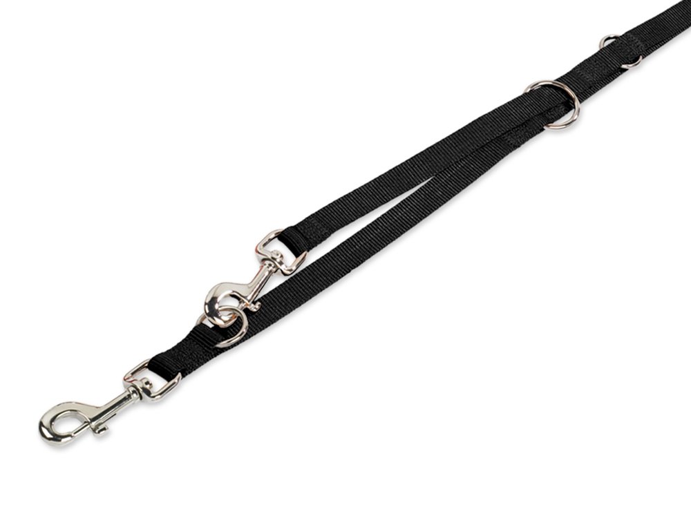 NOBBY Classic — Laisse pour chien noire 10 mm x 200 cm