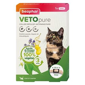 BEAPHAR Vetopure — Collier répulsif chat/chaton 35 cm
