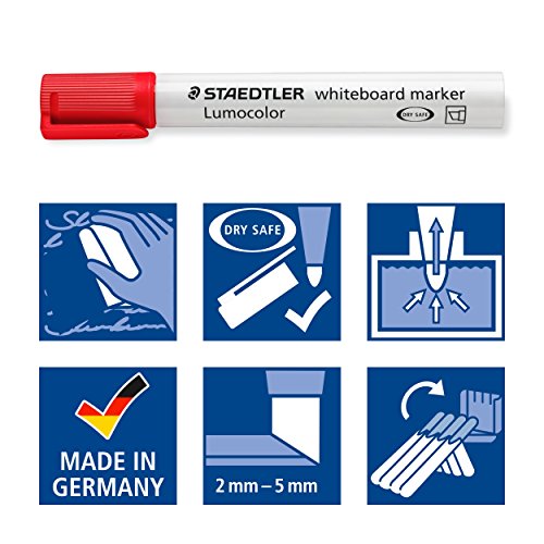 STAEDTLER Lumocolor 351 B — Set de 6 marqueurs tableau blanc – Image 6