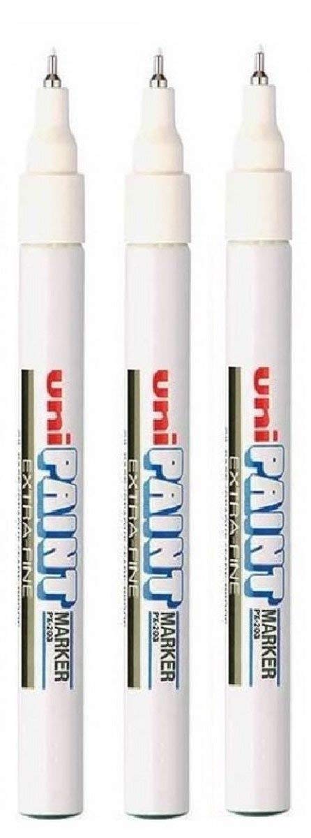 Lot de 3 marqueurs à pointe fine 0,8 mm blancs